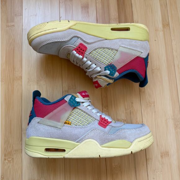Nike Air Jordan 4 Retro x Union LA \'Guava Ice\' Sneakers DC9533-800 Men\'s Size 6 main image 6